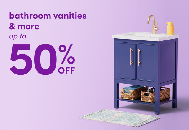 bathroom vanities & more on clearance